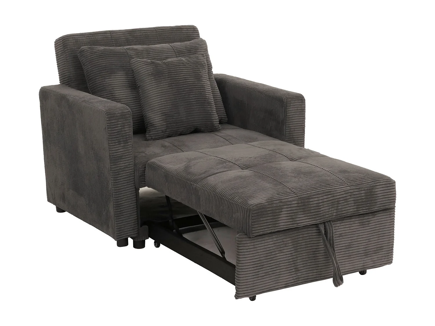 Fotel rozkładany MCW-L90,  ciemnoszary