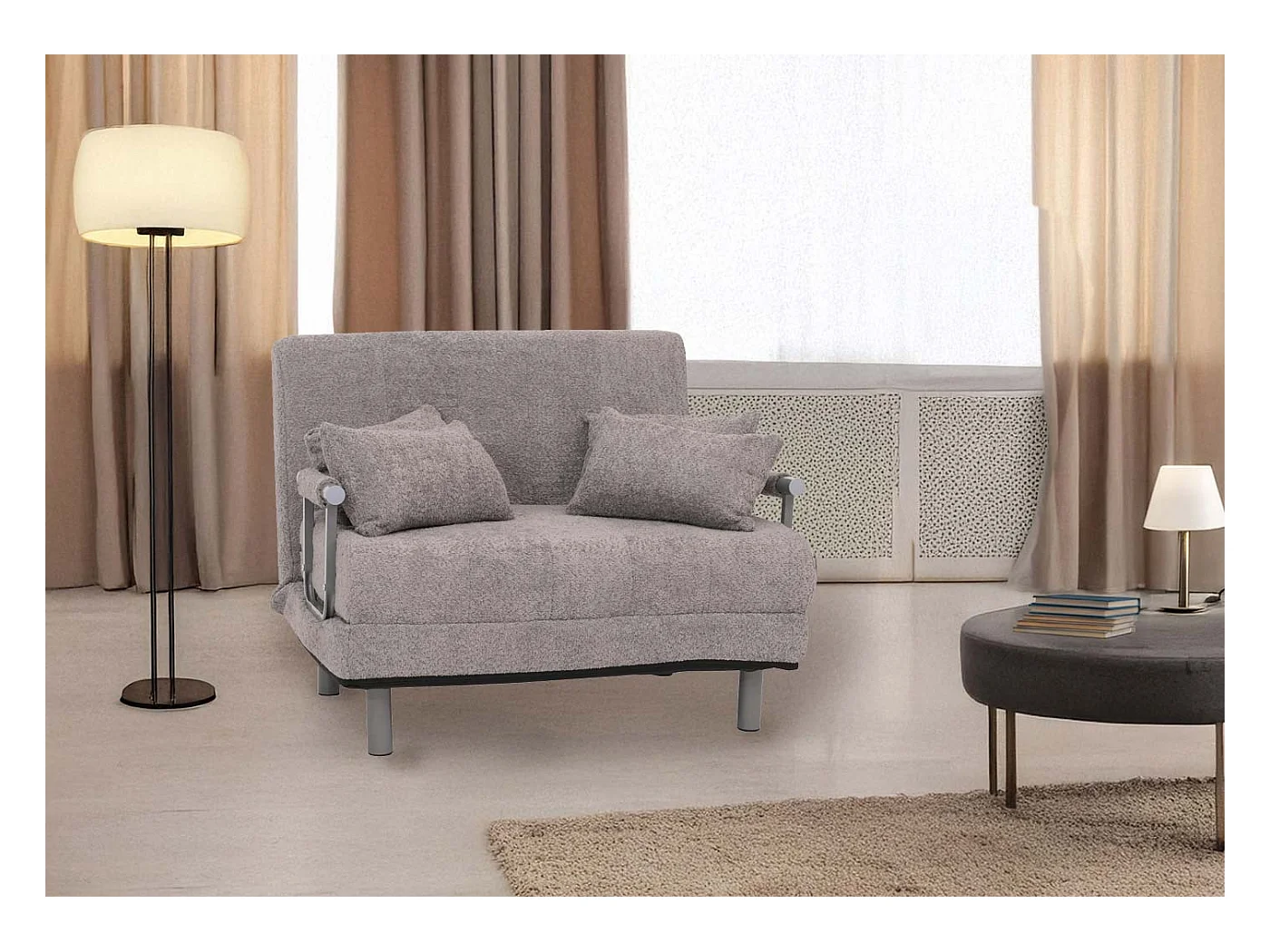 Schlafsessel MCW-K29, Dunkelgrau