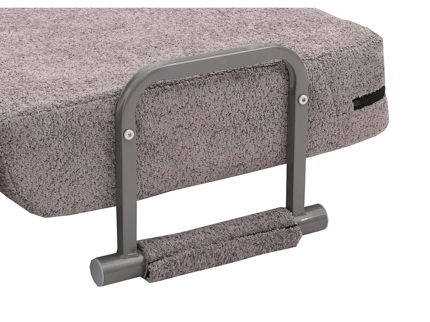 Poltrona letto MCW-K29, pieghevole Divano letto, superficie riposo 190x100cm, tessuto bouclé (500g/m²) ~ grigio scuro
