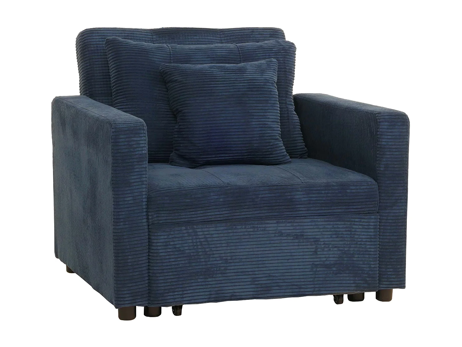 Fotel rozkładany MCW-L90,  niebieski