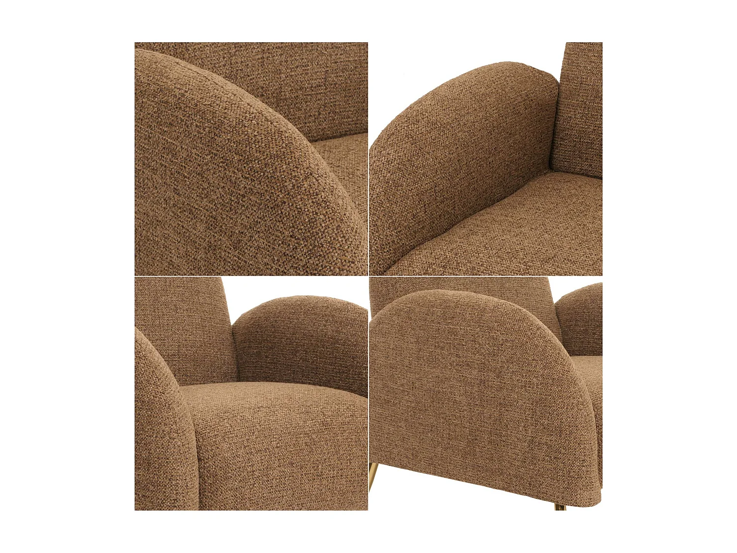 Fotel wypoczynkowy MCW-N69,  kawa