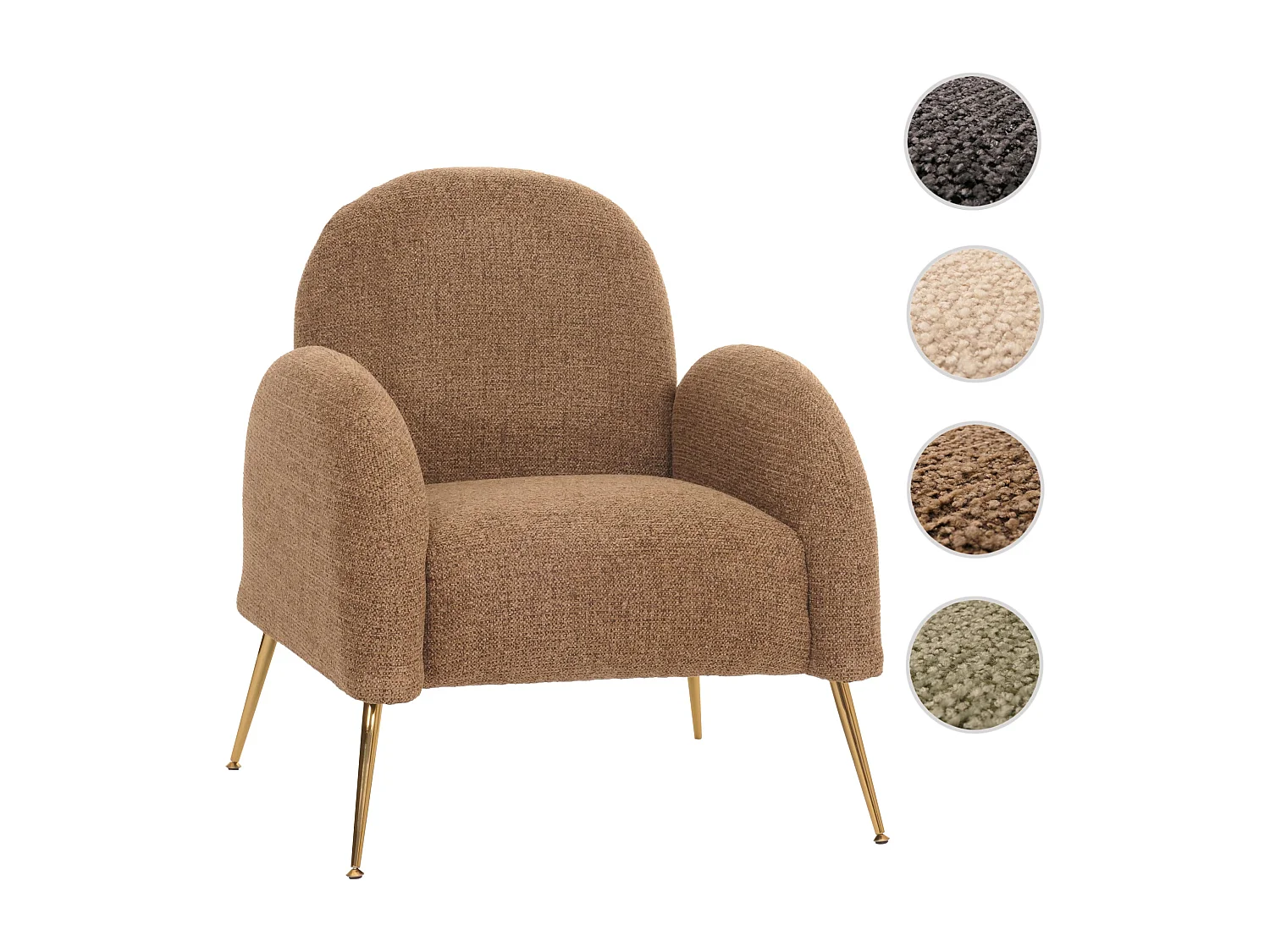 Fotel wypoczynkowy MCW-N69,  kawa