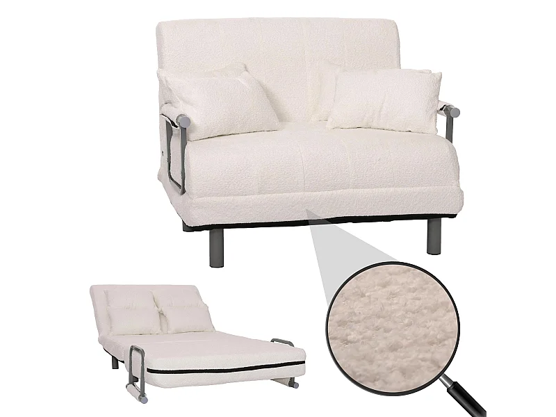 Schlafsessel MCW-K29, Creme