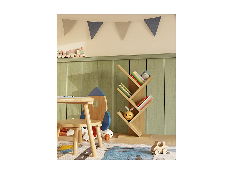 Regał Funny Mini | Dąb Artisan| 26,5x15,5x61 cm | Regał na książki