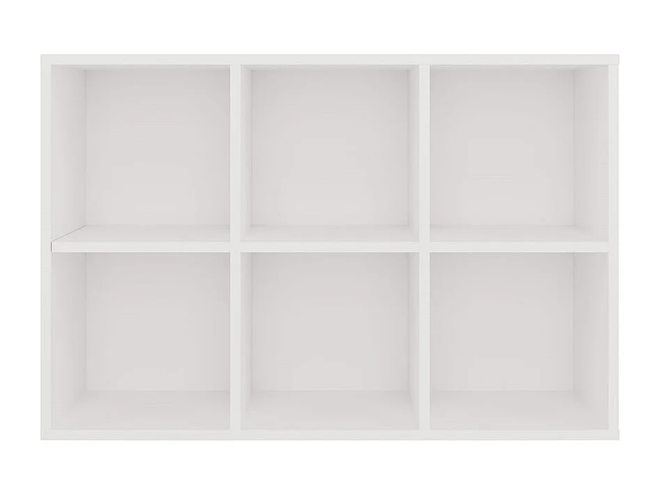 MALAX - Étagère à compartiments blanche pour salon ou chambre d’enfant 90x60x30 cm