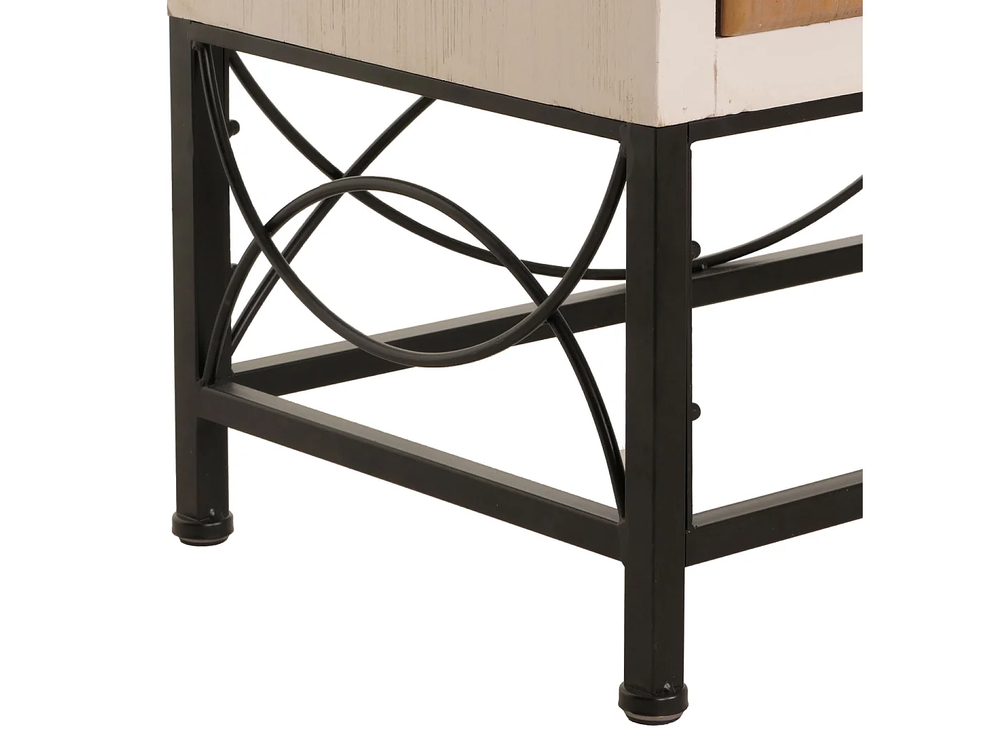 Hochschrank MCW-N30, Schrank Bücherschrank Wohnzimmerschrank mit Türen und Schublade, Massiv-Holz MDF, 167x72x41cm