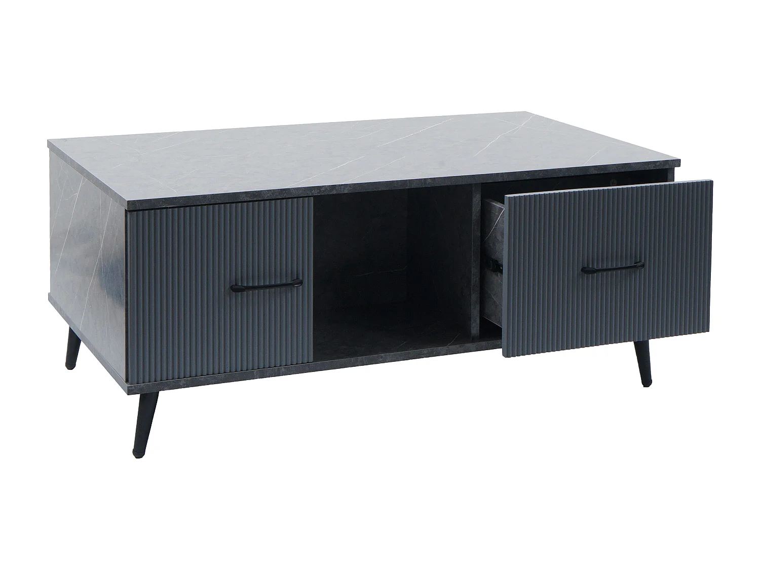 Couchtisch MCW-N89, Marmor-Optik grau