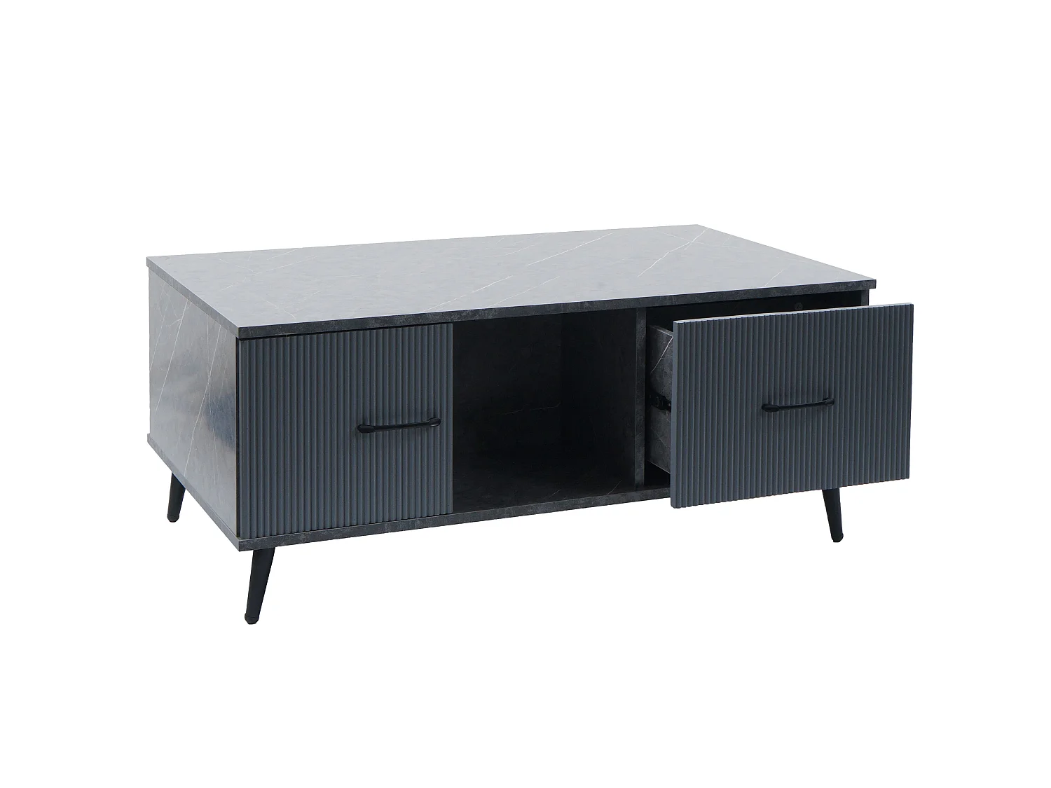 Couchtisch MCW-N89, Marmor-Optik grau