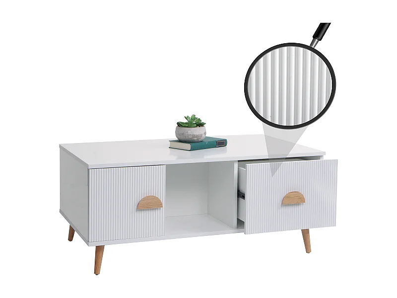 Stolik kawowy MCW-N89,  biały