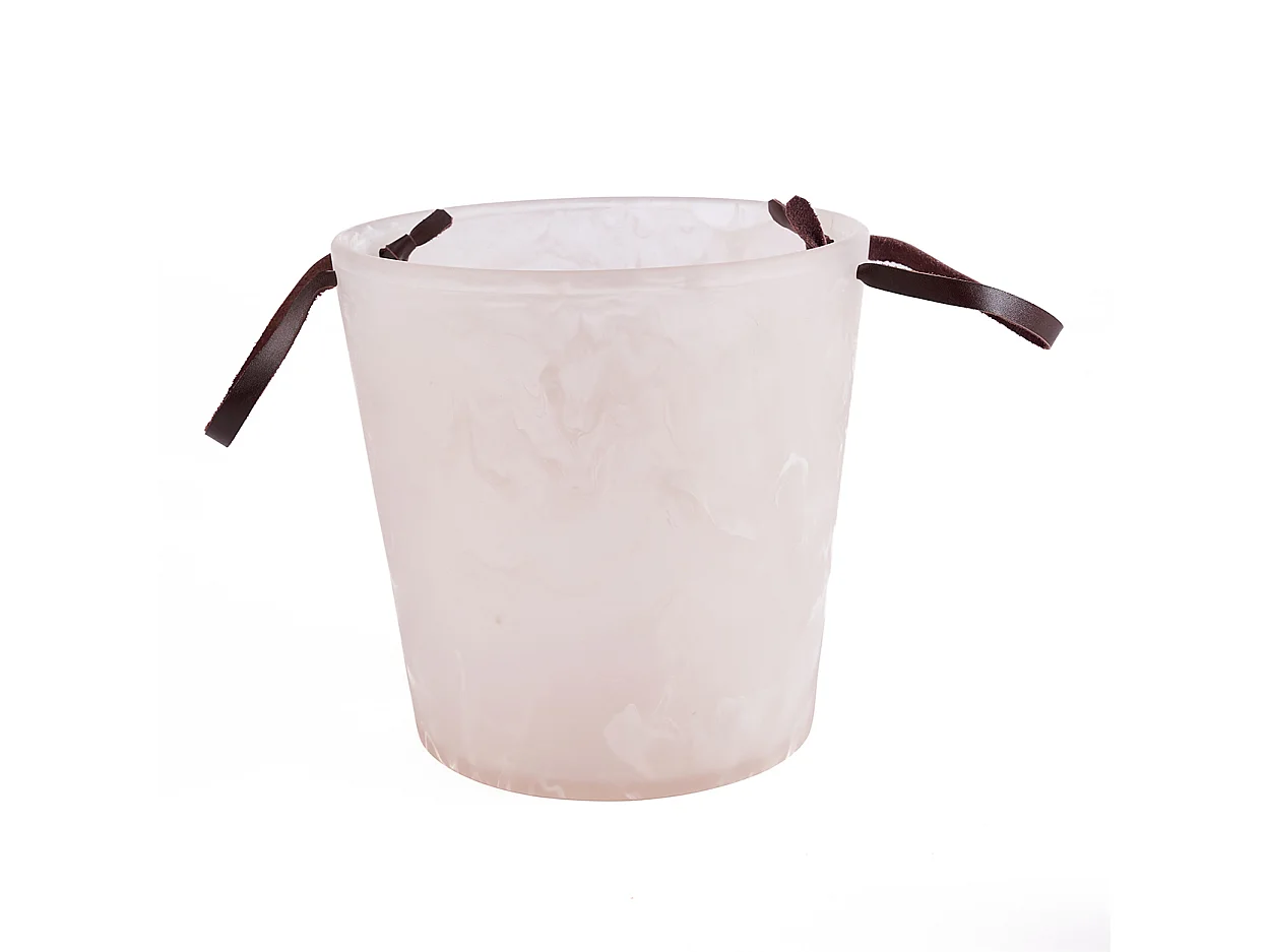 El Cubo de Hielo de Resina - Rosa Blanco