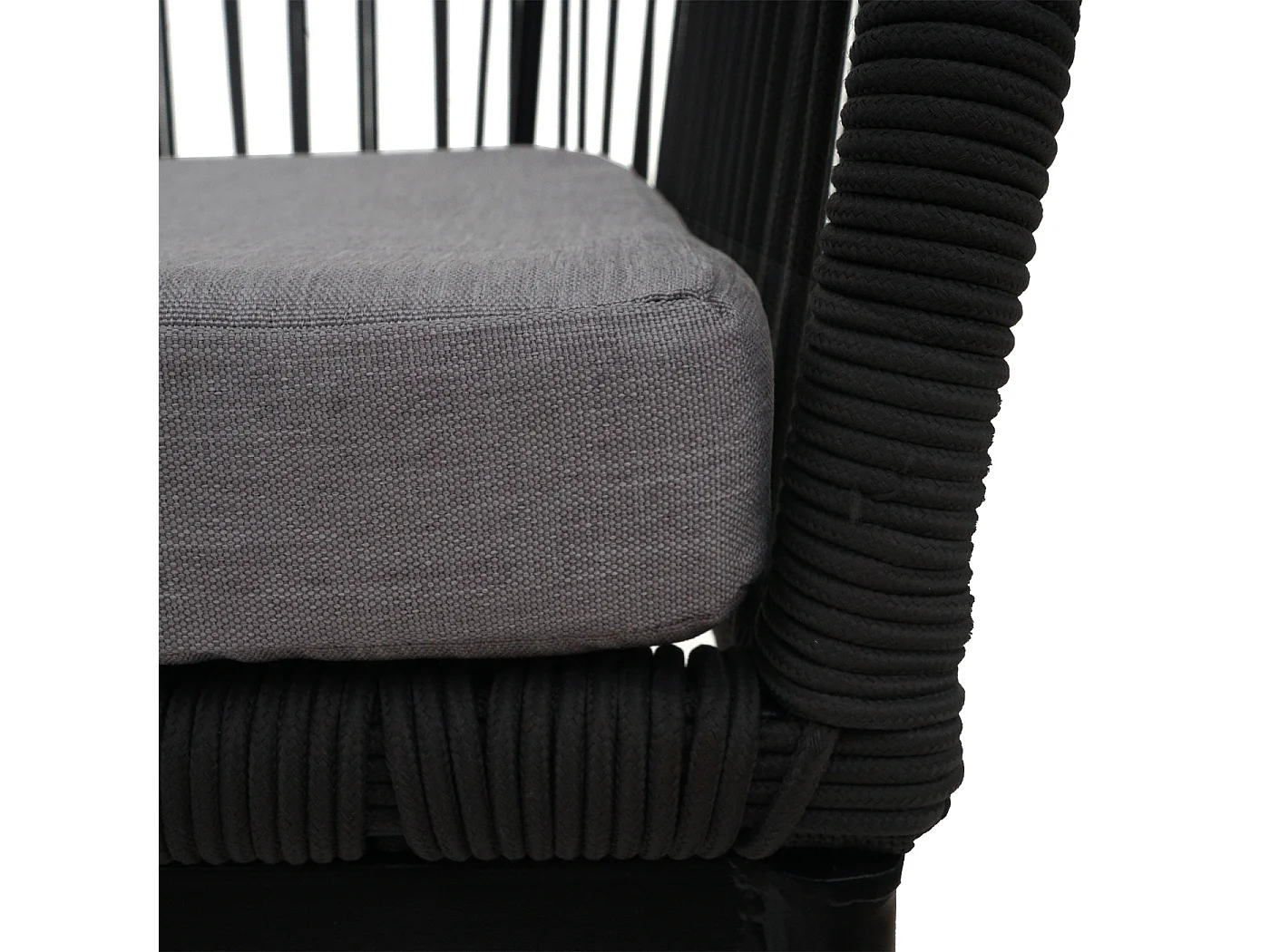 Tabouret de bar MCW-O22 (lot de 2),  anthracite, coussin gris clair