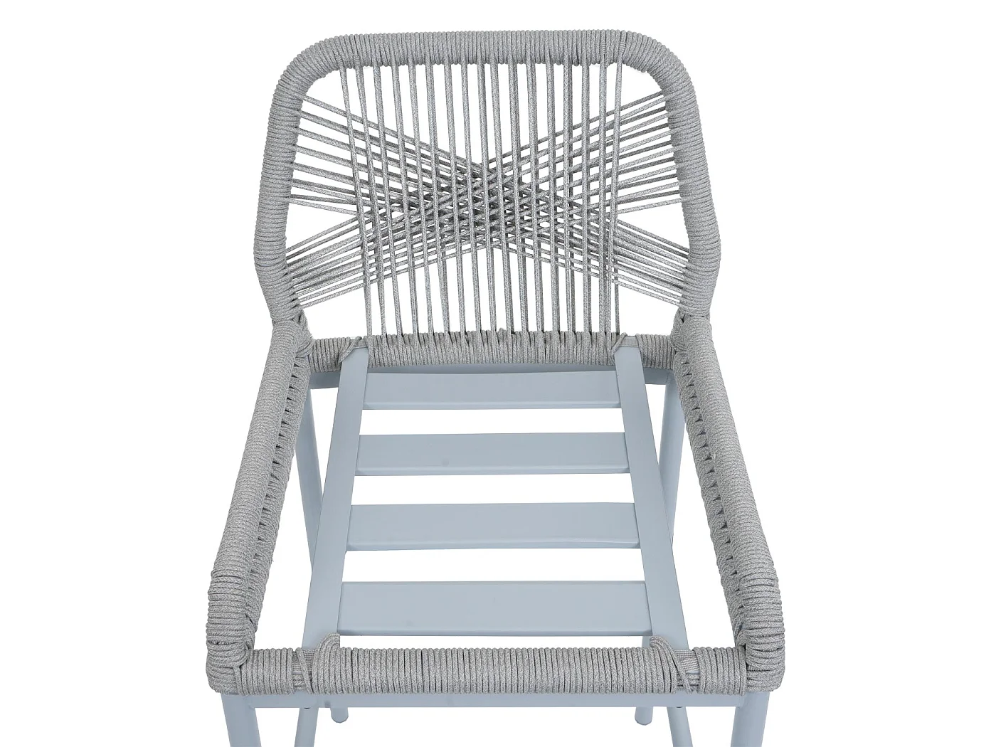 Tabouret de bar MCW-O21 (lot de 2),  gris clair, coussin taupe