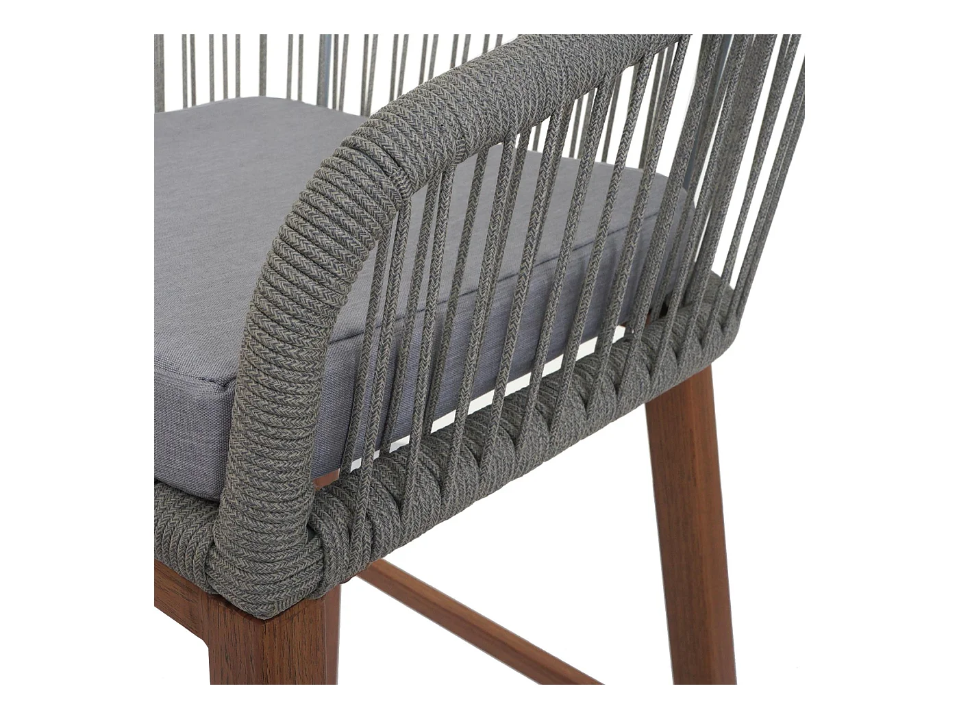 Tabouret de bar MCW-O22 (lot de 2),  gris clair, coussins gris clair