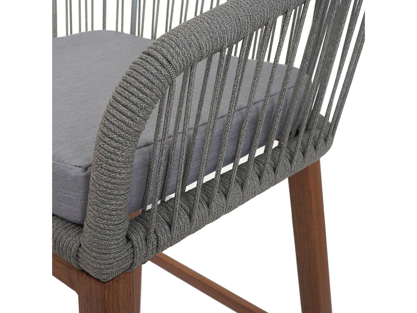 Barhocker MCW-O22 (2er-Set), Hellgrau, Kissen hellgrau