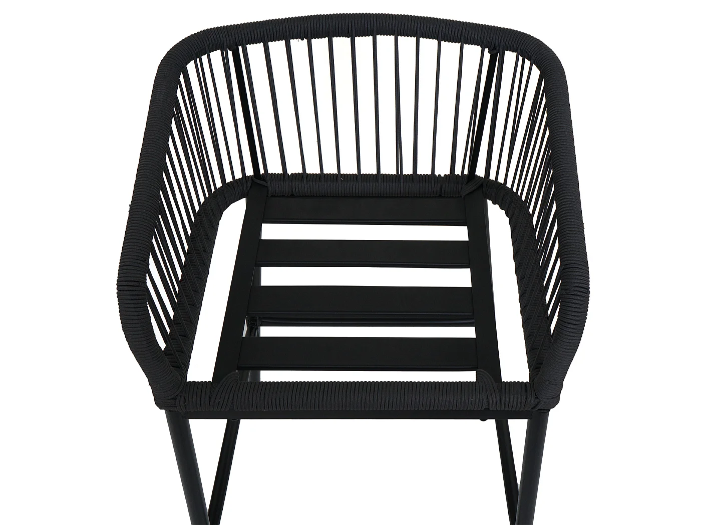 Stołek barowy MCW-O22 (zestaw 2 szt.),  antracyt, poduszka ciemnoszara