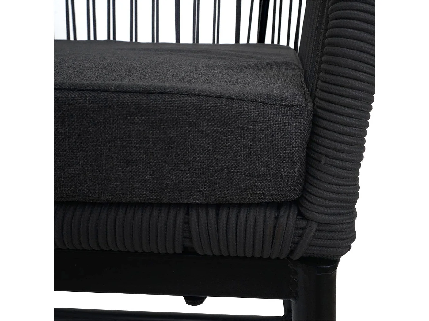 Stołek barowy MCW-O22 (zestaw 2 szt.),  antracyt, poduszka ciemnoszara