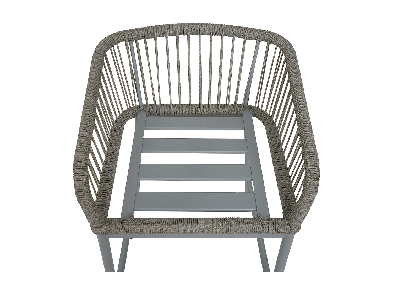 Barhocker MCW-O22 (2er-Set), Hellgrau, Kissen dunkelgrau