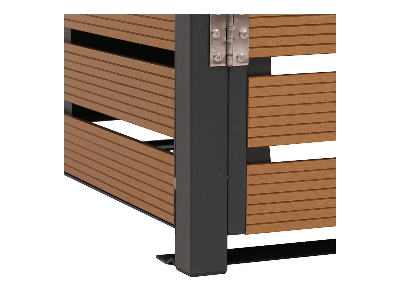 2er Mülltonnenverkleidung MCW-K14, Teak-Optik