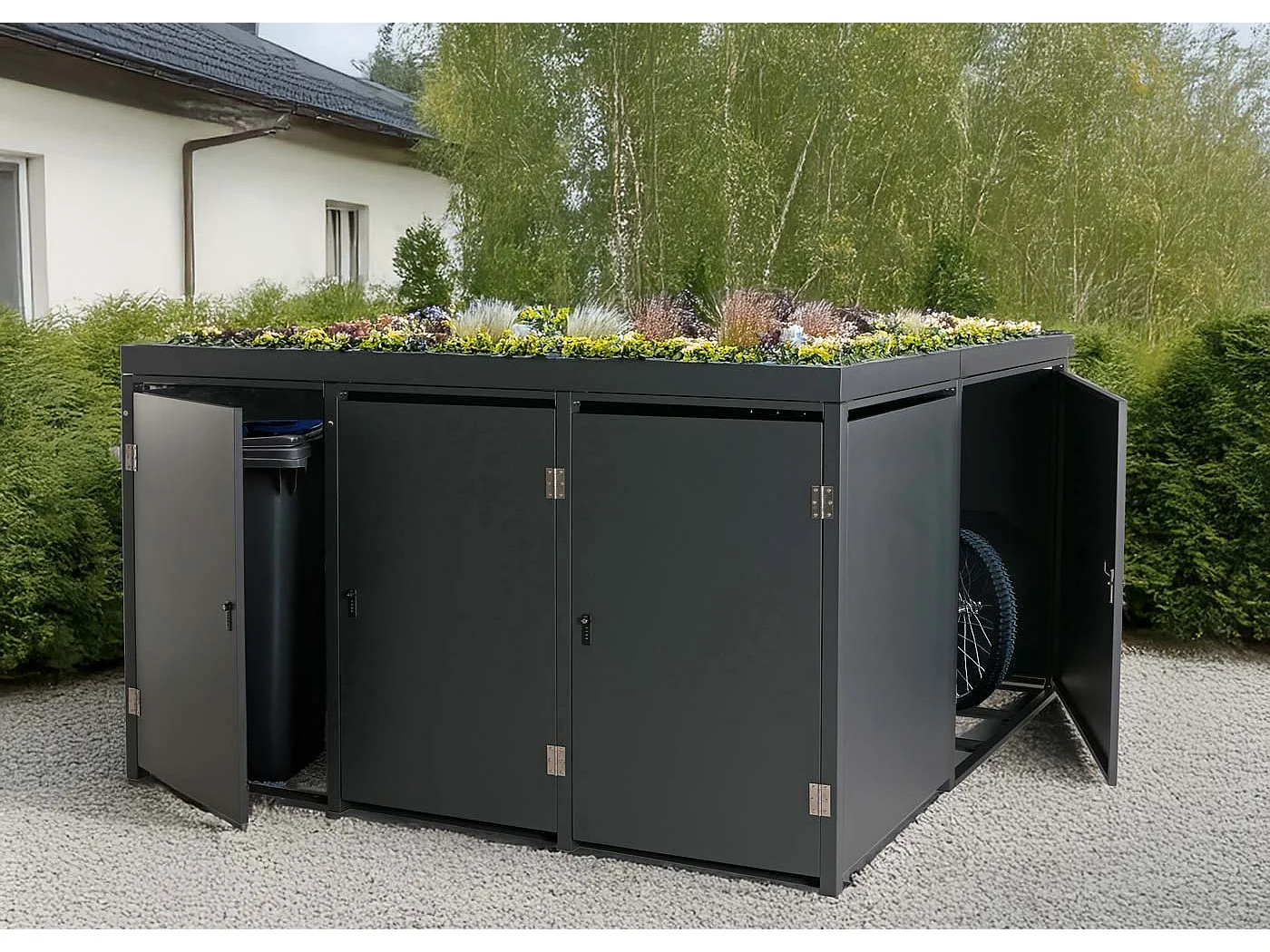 Osłona na pojemnik na śmieci/garaż na rowery MCW-N79