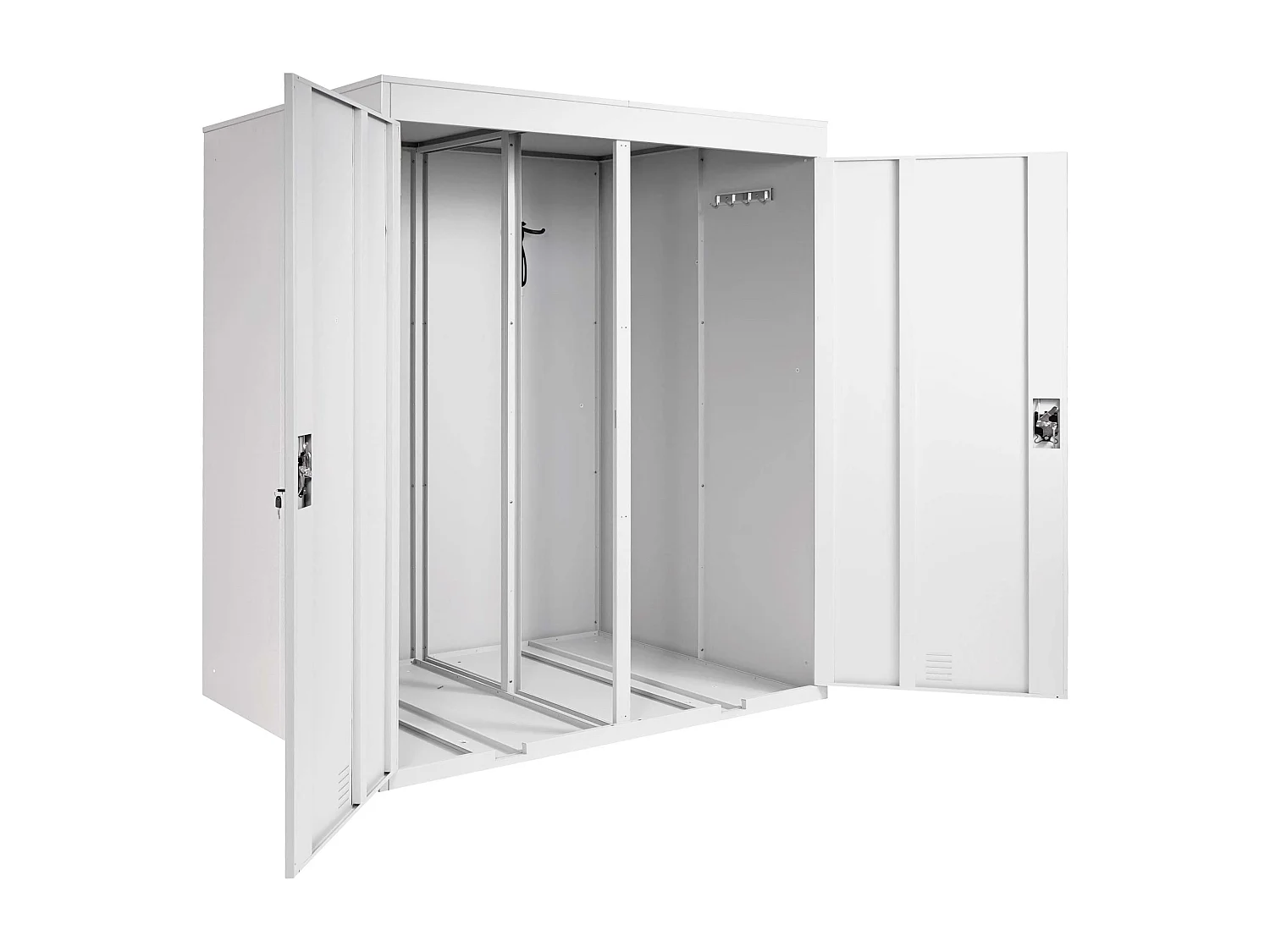 Fietsenstalling voor 2 fietsen MCW-H66,  lichtgrijs