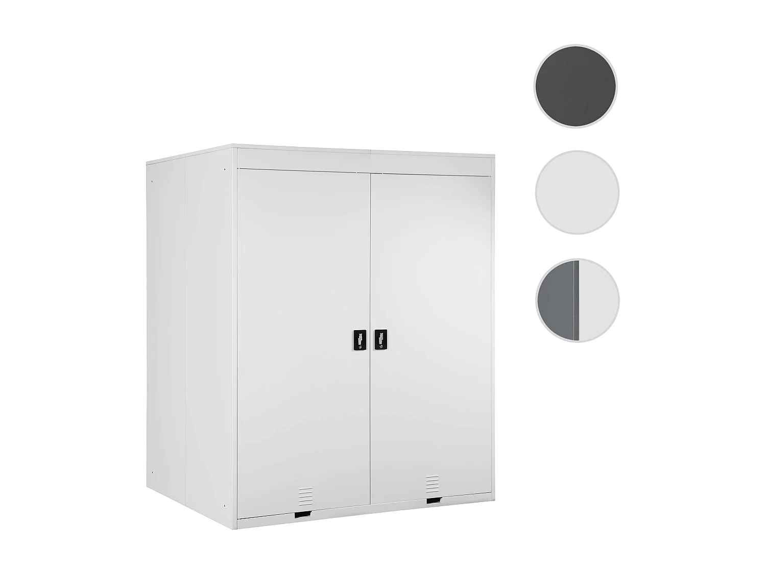 Fietsenstalling voor 2 fietsen MCW-H66,  lichtgrijs