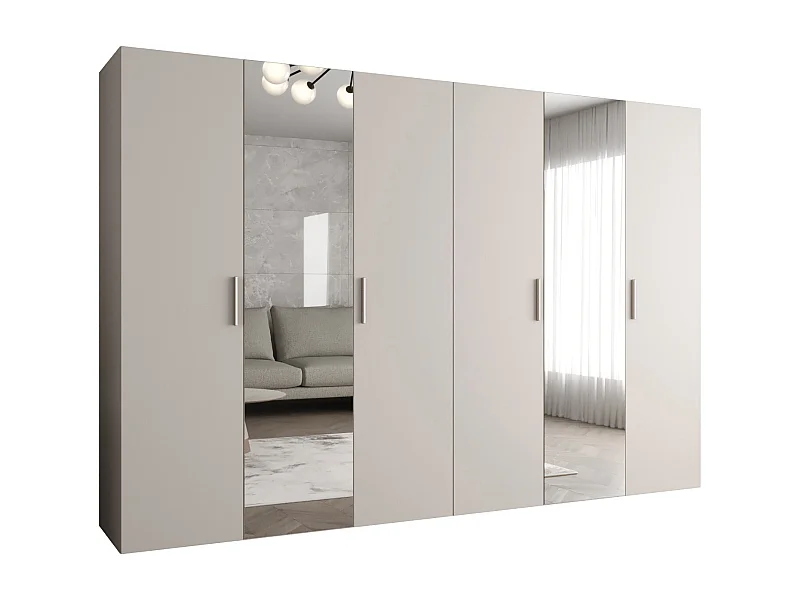 Armoire à portes battantes Bari 2 202/300/52 5 portes (cachemire)