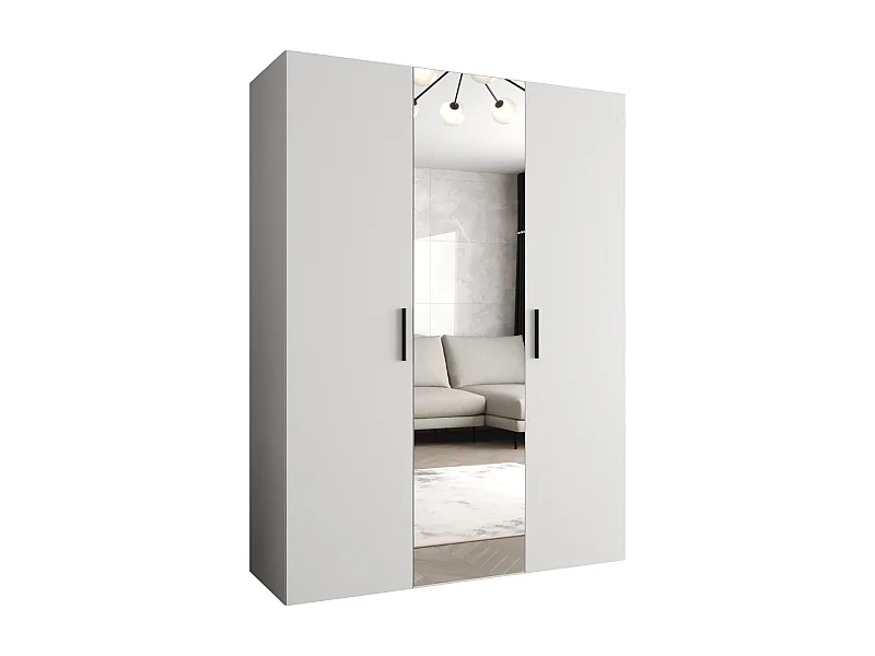Armoire à portes battantes Bari 2 202/150/52 3 portes (blanc)