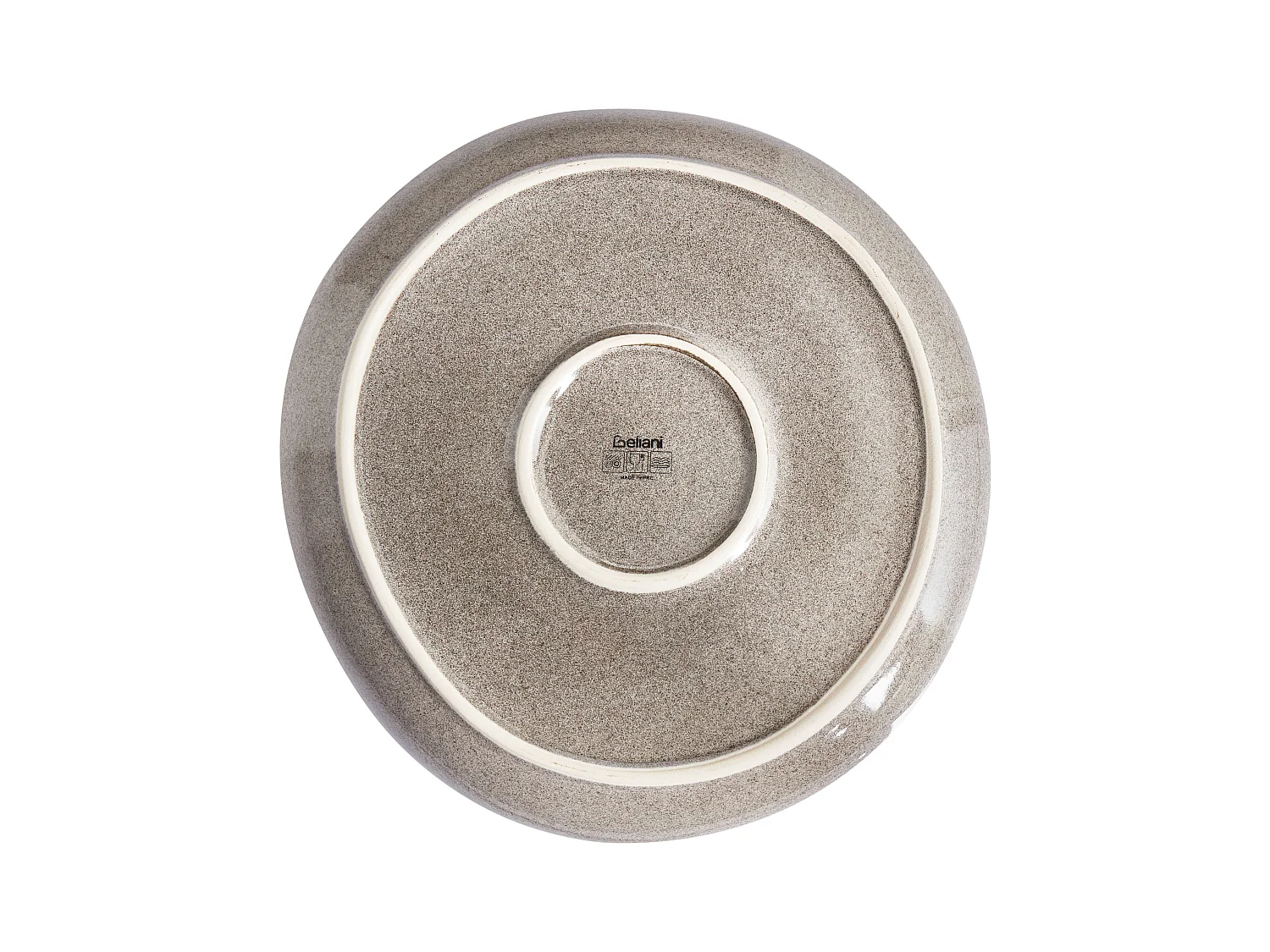 Set di 8 piatti piani COSTMARY Gres porcellanato Grigio