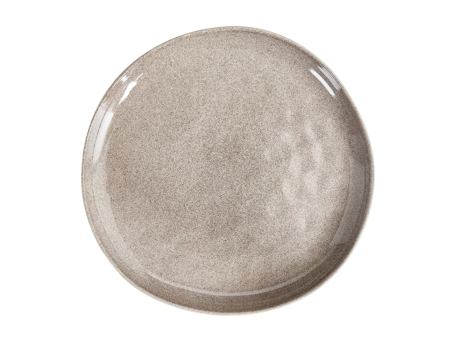 Lot de 8 assiettes plates COSTMARY Grès Gris