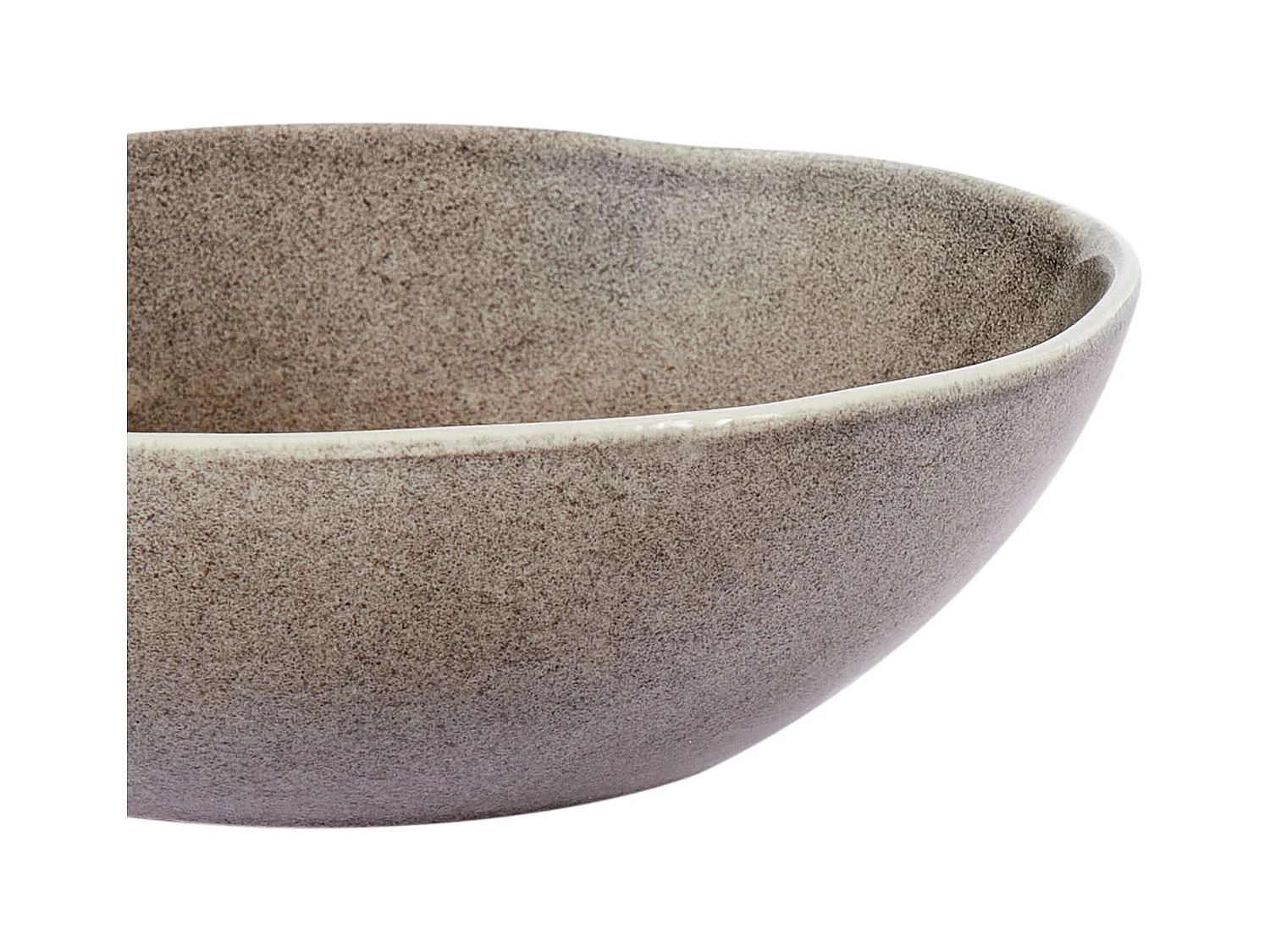 Set di 8 piatti fondi COSTMARY Gres porcellanato Grigio