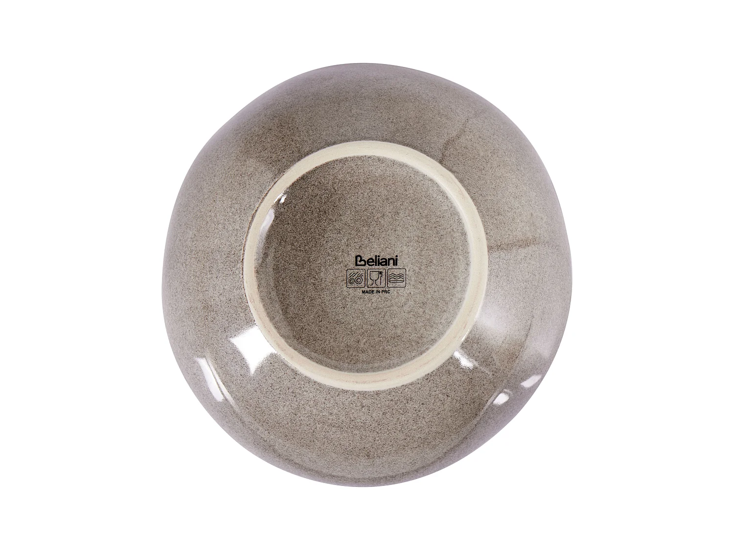 Lot de 8 assiettes creuses COSTMARY Grès Gris