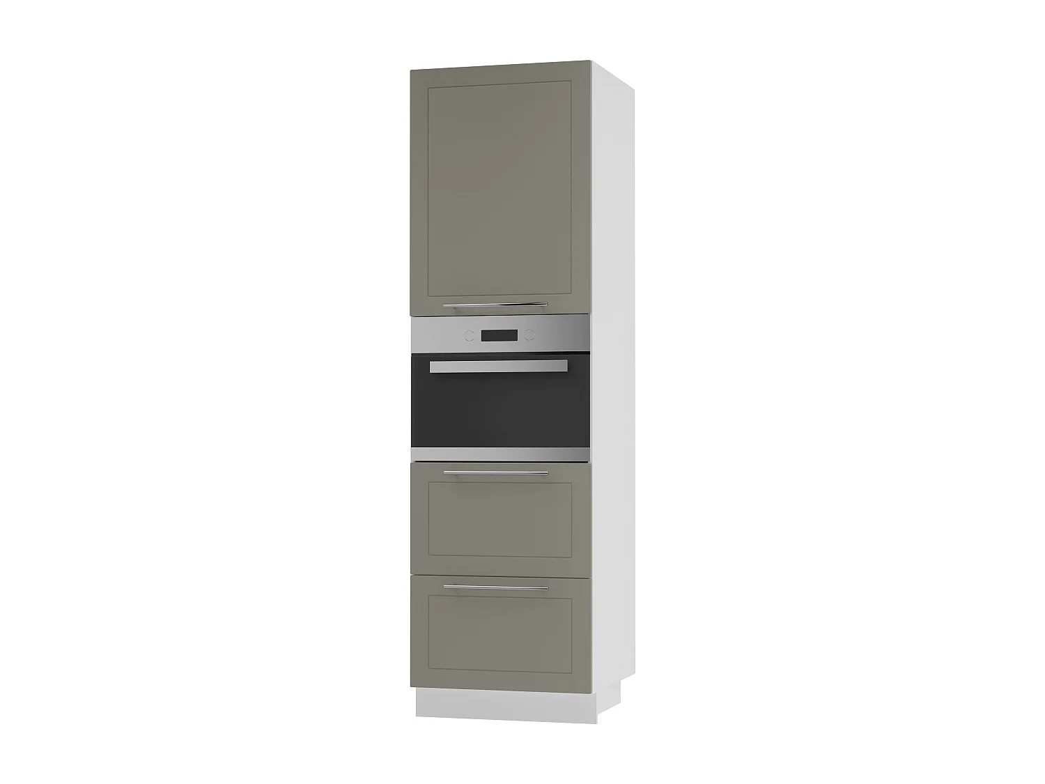 BACKOFEN-HOCHSCHRANK Kvantum D14/RU/2A/356 Beige Matt / Weiß Matt 60 / 59 / 207cm