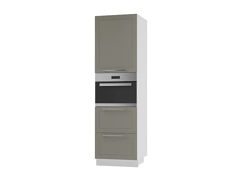 BACKOFEN-HOCHSCHRANK Kvantum D14/RU/2A/356 Beige Matt / Weiß Matt 60 / 59 / 207cm