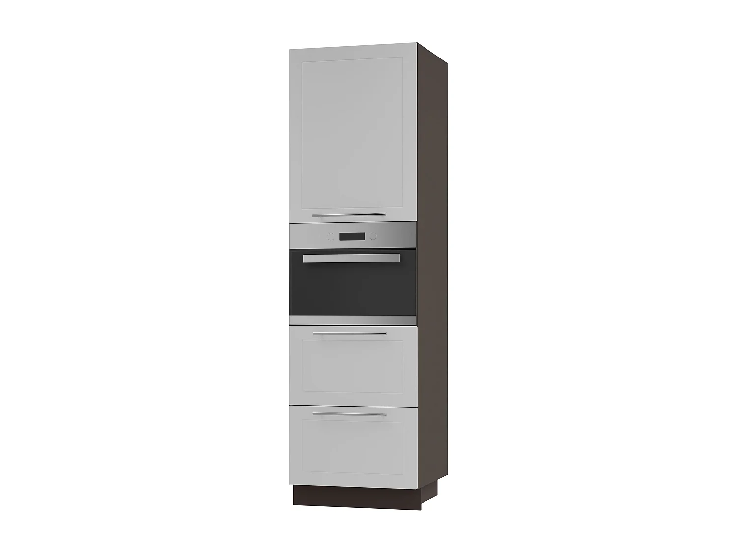 BACKOFEN-HOCHSCHRANK Kvantum D14/RU/2A/356 Weiß Matt / Lava Matt 60 / 59 / 207cm