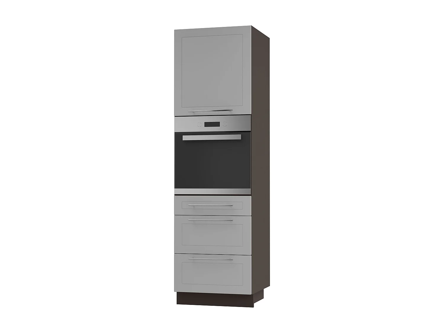 BACKOFEN-HOCHSCHRANK Kvantum D14/RU/3A Dust Grey Matt / Lava Matt 60 / 59 / 207cm