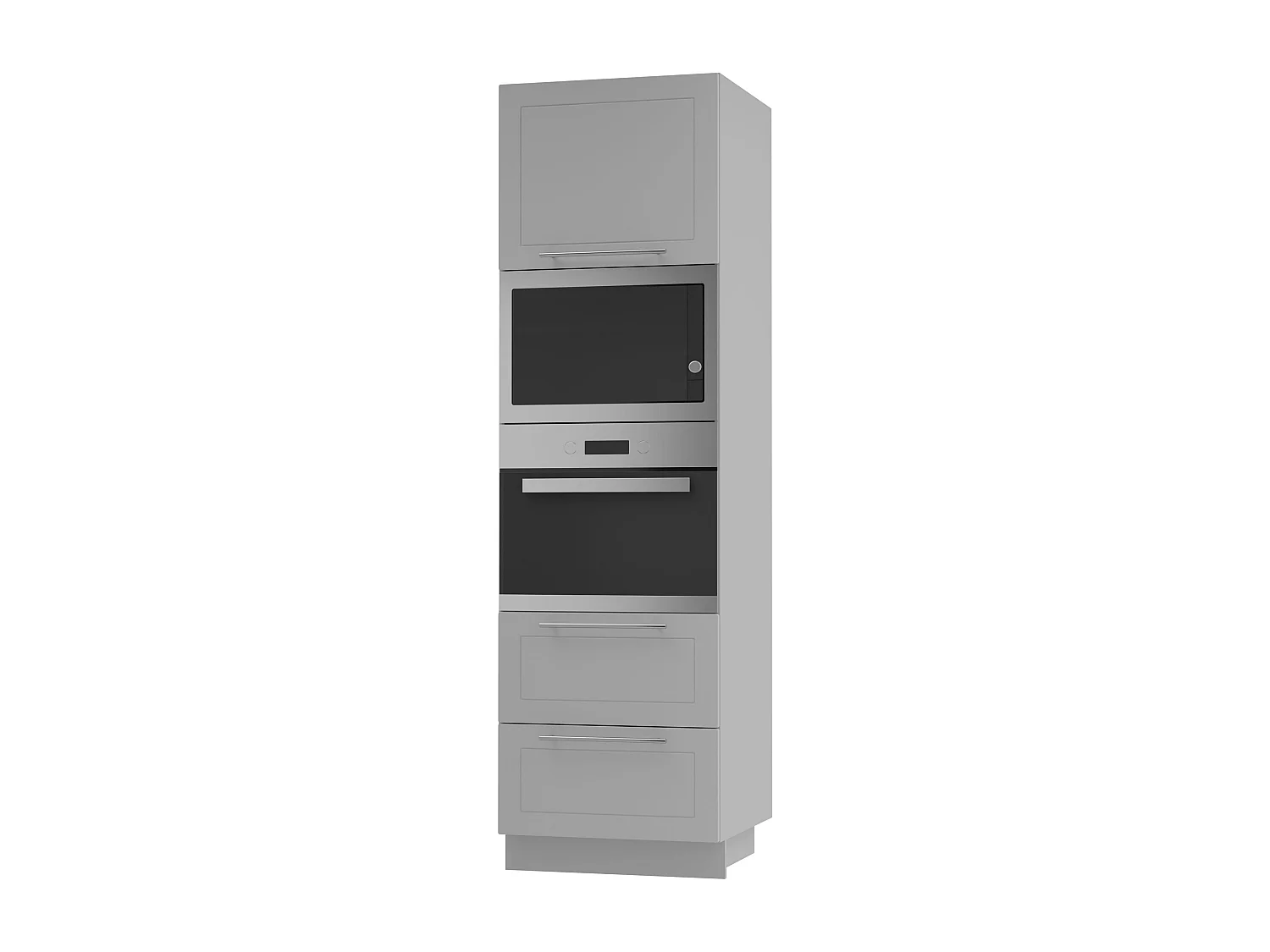 BACKOFEN-HOCHSCHRANK Kvantum D14/RU/2A/284 Dust Grey Matt / Grau Matt 60 / 59 / 207cm