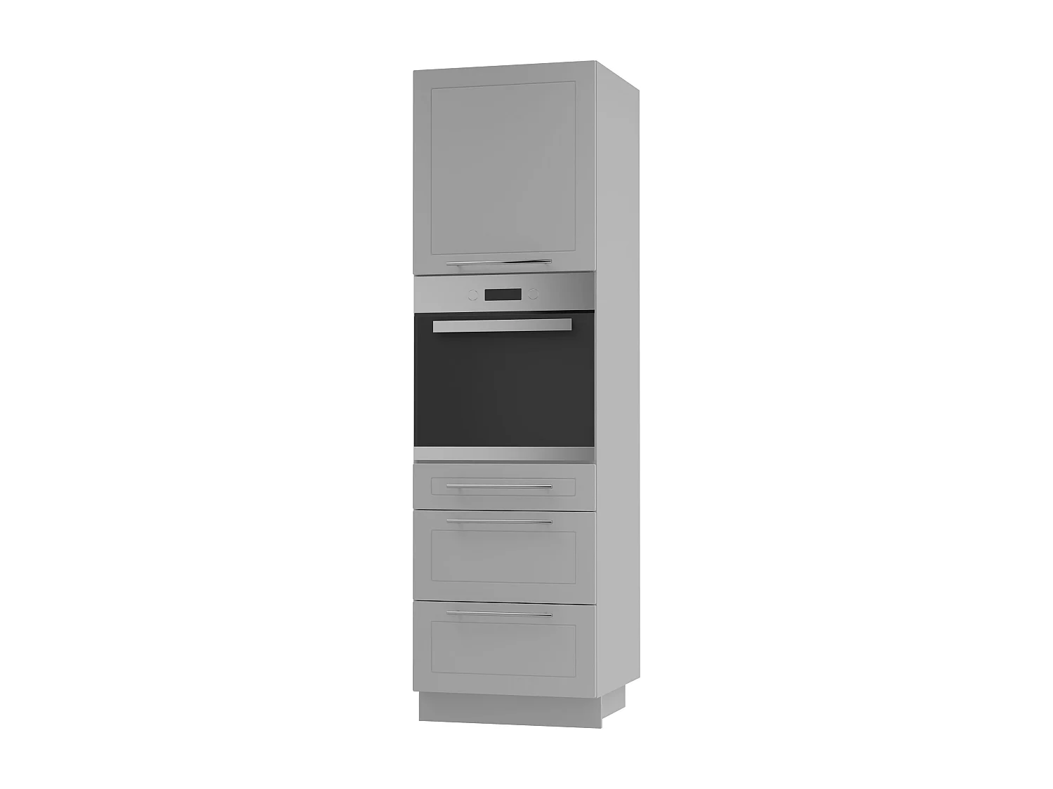 BACKOFEN-HOCHSCHRANK Kvantum D14/RU/3A Dust Grey Matt / Grau Matt 60 / 59 / 207cm