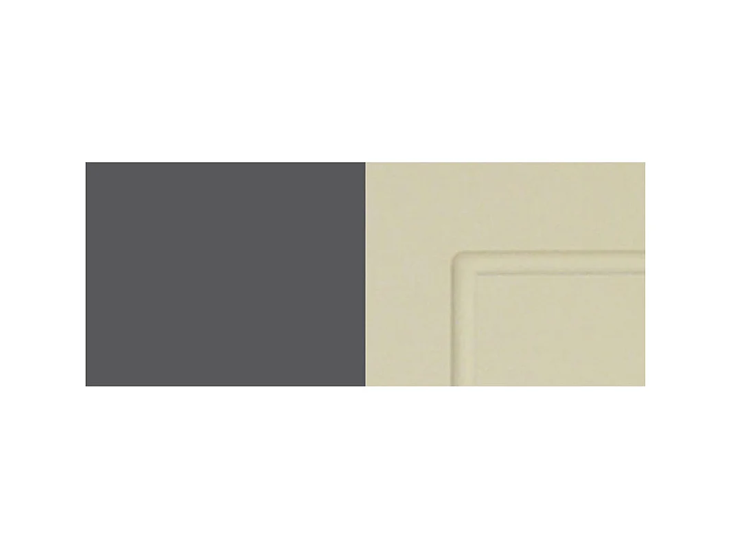 KÜHLSCHRANKUMBAU Kvantum D14/DL/60/207 Vanille Matt / Lava Matt 60 / 59 / 207cm