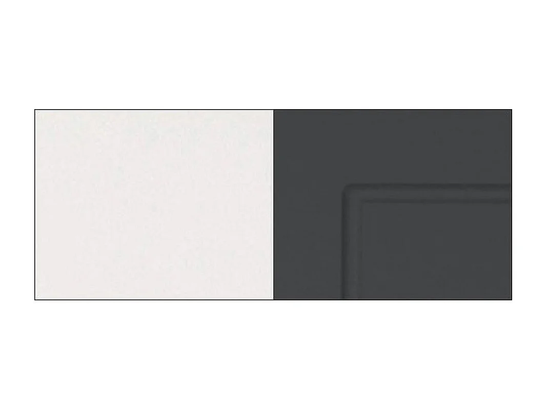 BACKOFENHOCHSCHRANK Kvantum D14/RU/2M/356 Graphit Matt / Weiß Matt 60 / 59 / 207cm