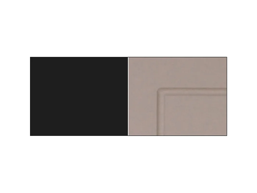 APOTHEKERSCHRANK Kvantum 2D14K/40/kargo Beige Matt / Schwarz Matt 40 / 59 / 207cm