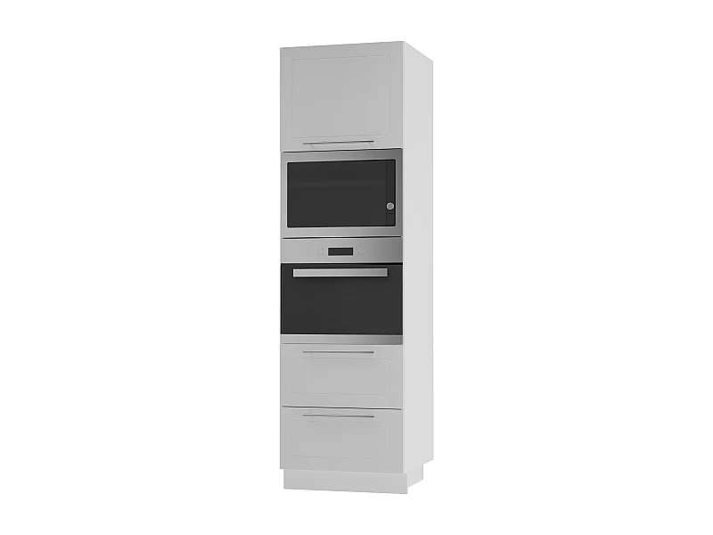 BACKOFEN-HOCHSCHRANK Kvantum D14/RU/2A/284 Weiß Matt / Weiß Matt 60 / 59 / 207cm