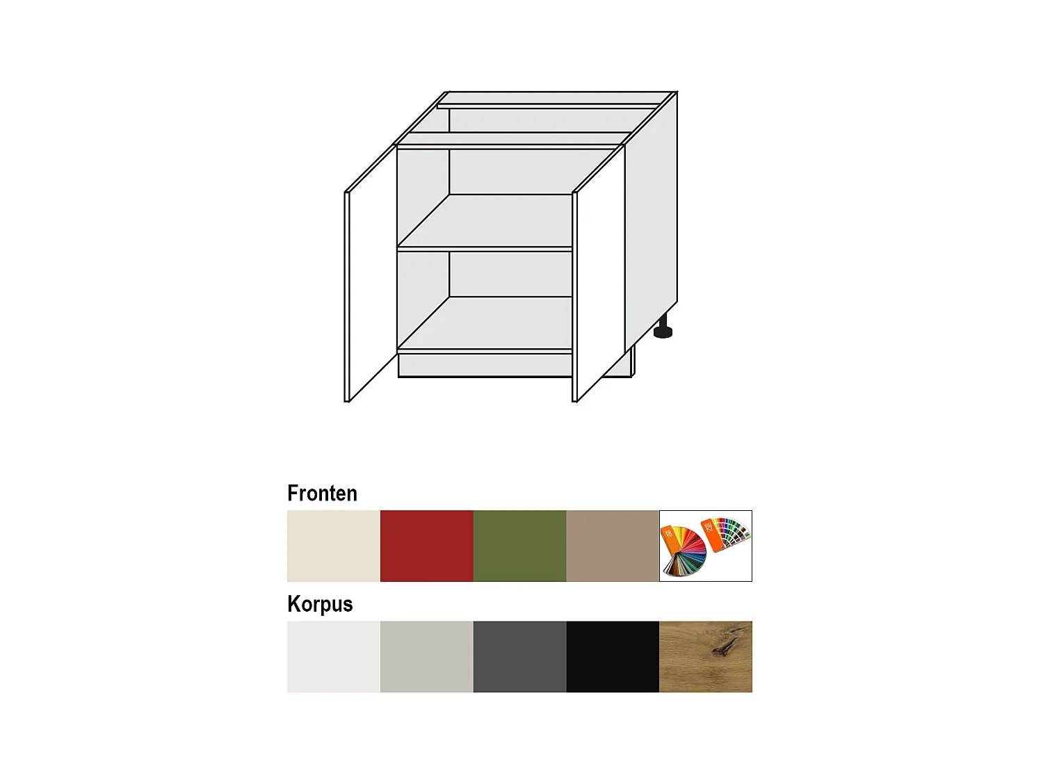 UNTERSCHRANK Brerra D11/80 80 / 50 / 82 cm