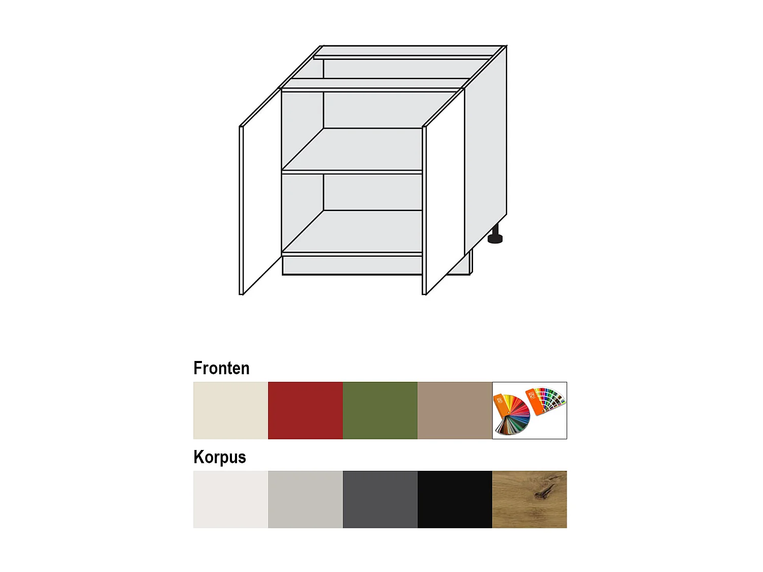 UNTERSCHRANK Brerra D11/80 80 / 50 / 82 cm
