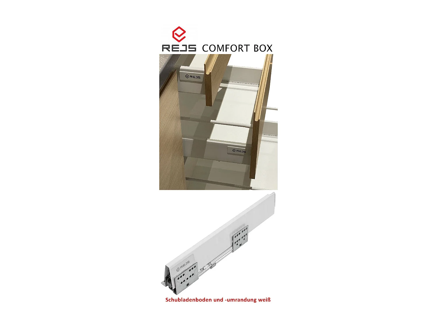 SCHUBLADENUNTERSCHRANK Brerra D4R/40 Korpus schwarz / Front RAL Wunschfarbe (K5 oder K7) 40 / 50 / 82 cm