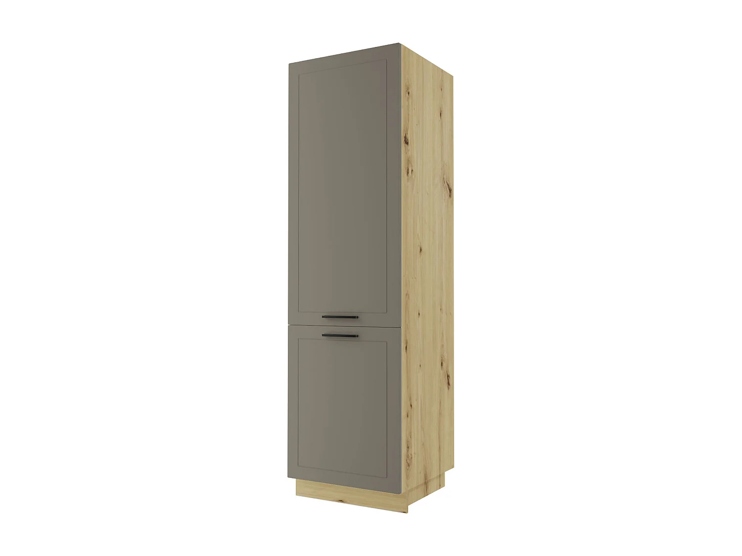 GESCHIRRSCHRANK Kvantum D14/DP/60/207 Beige Matt / Eiche Artisan Matt 60 / 59 / 207cm
