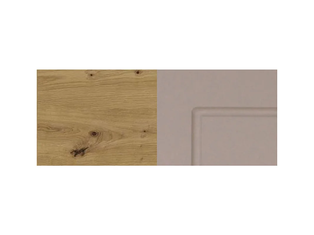 KÜHLSCHRANKUMBAU Kvantum D14/DL/60/207 Beige Matt / Eiche Artisan Matt 60 / 59 / 207cm