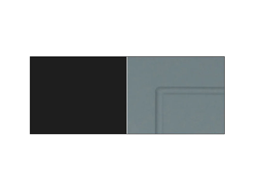 BACKOFEN-HOCHSCHRANK Kvantum D14/RU/2M/284 Mint Matt / Schwarz Matt 60 / 59 / 207cm