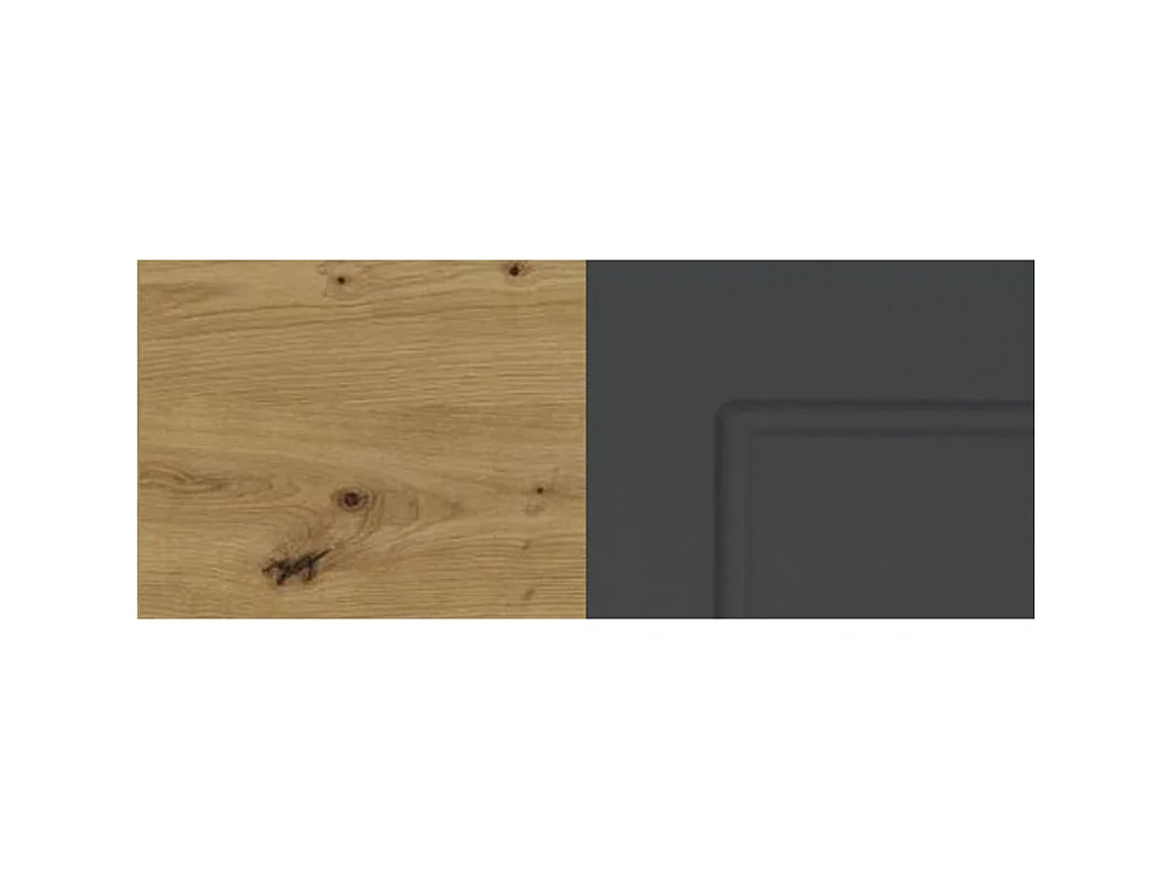 BACKOFENHOCHSCHRANK Kvantum D5AA/60/154 Graphit Matt / Eiche Artisan Matt 60 / 59 / 154cm