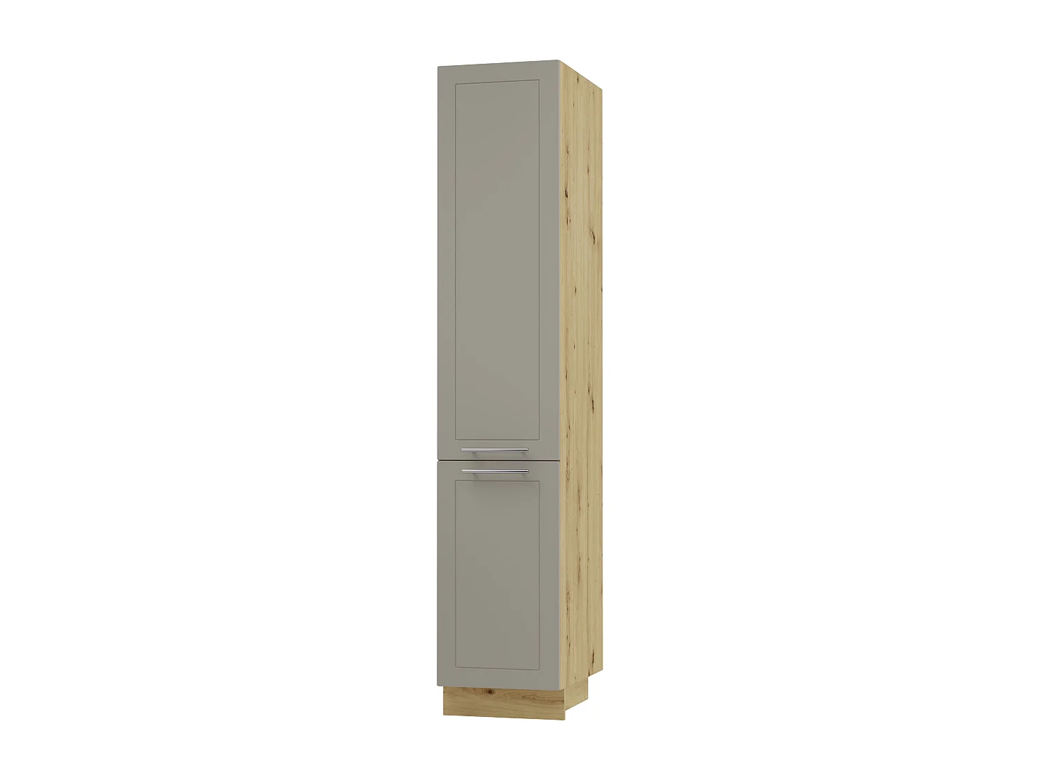 APOTHEKERSCHRANK Kvantum 2D14K/40/kargo Beige Matt / Eiche Artisan Matt 40 / 59 / 207cm