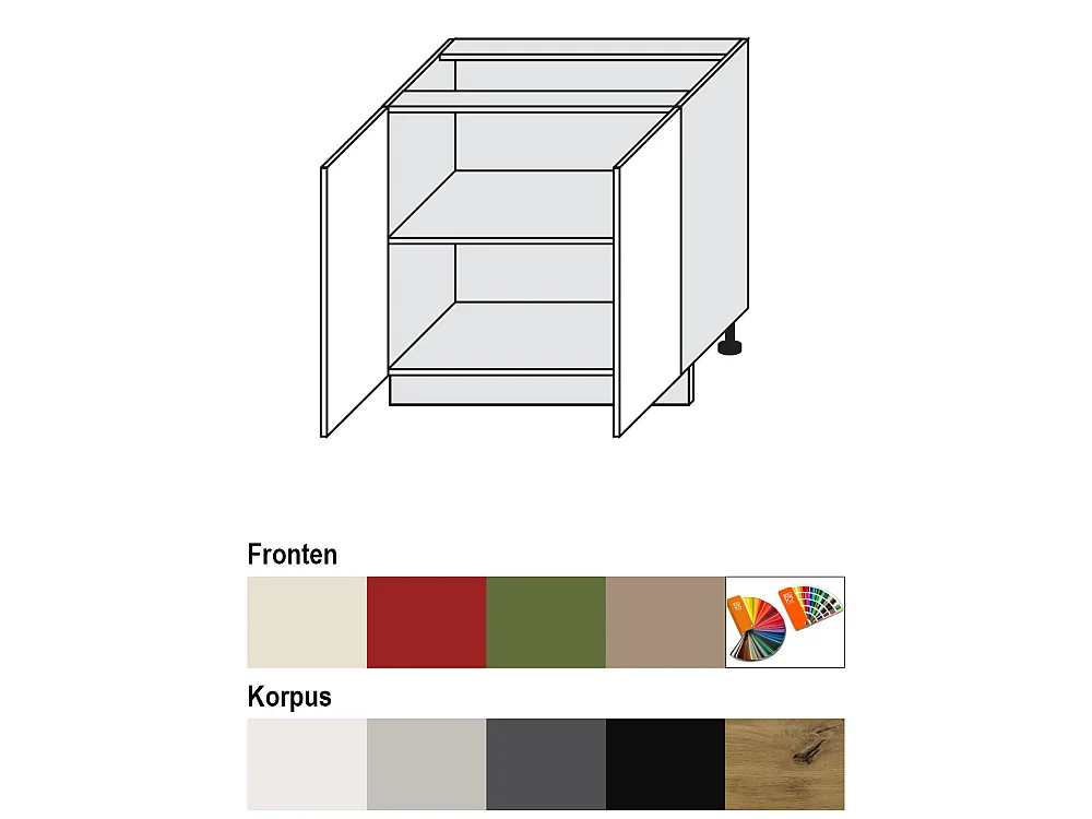 UNTERSCHRANK Brerra D11/80 80 / 50 / 82 cm